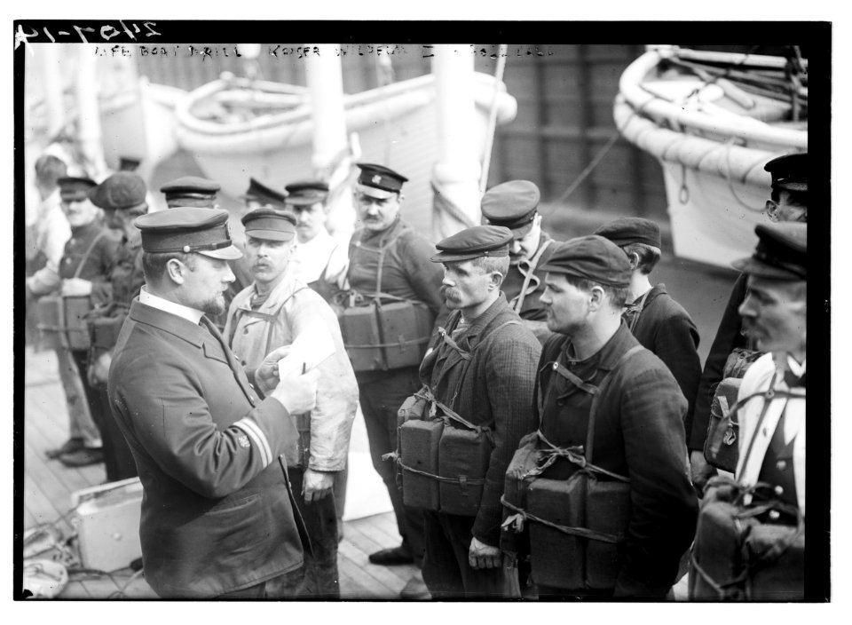 Life boat drill KAISER WILHELM II LCCN2014690443