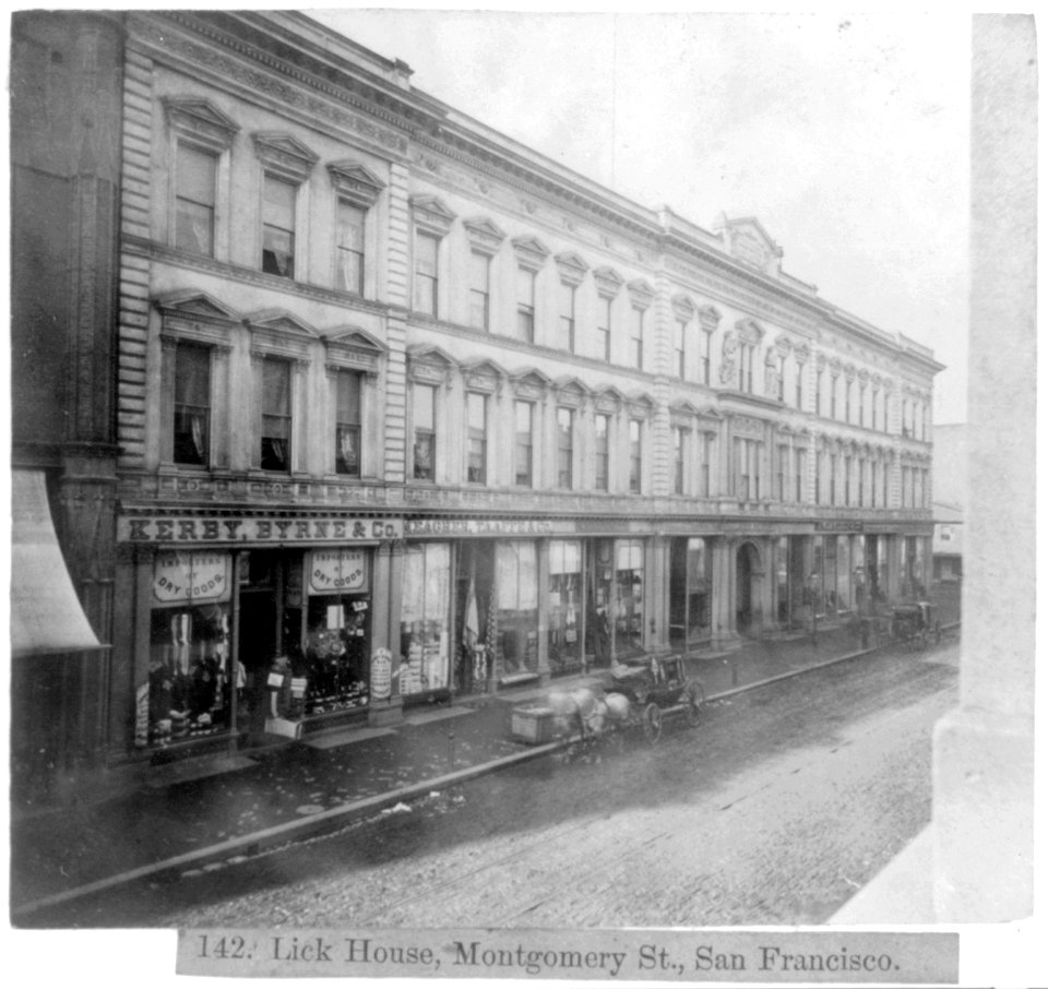 Lick House, Montgomery Street, San Francisco, LCCN2002723084