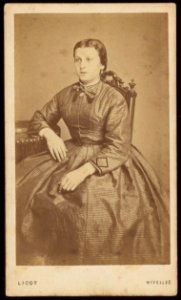 Licot, Feuillien - carte de visite, Portret van een vrouw, gezeten