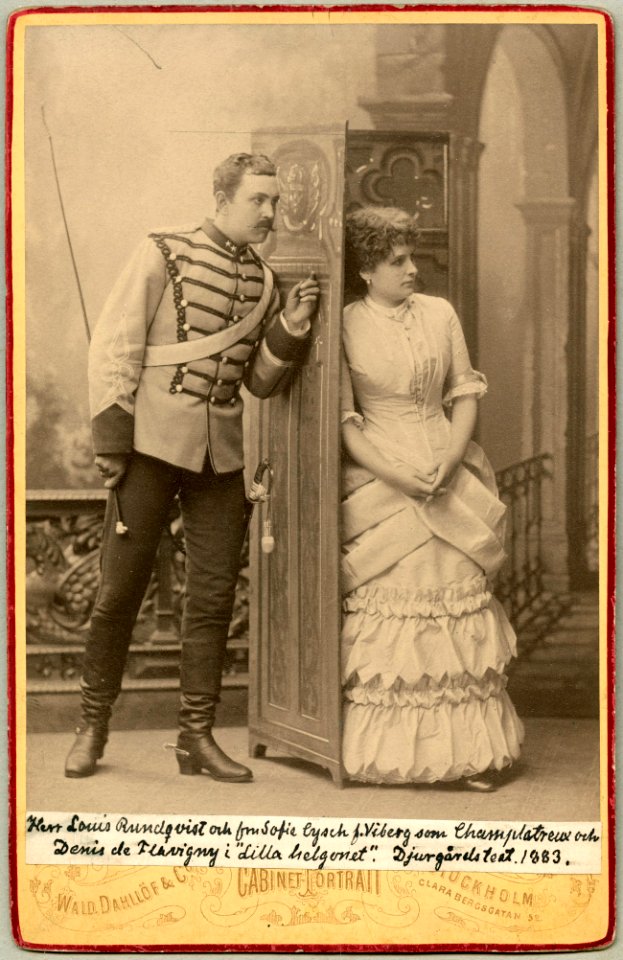 Lilla helgonet, Djurgårdsteatern 1883. Rollporträtt - SMV - H7 057