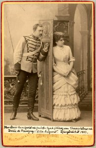 Lilla helgonet, Djurgårdsteatern 1883. Rollporträtt - SMV - H7 057