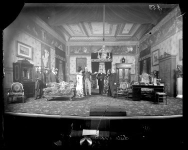Lilla svärmor, Dramatiska teatern 1900. Föreställningsbild - SMV - DrT118