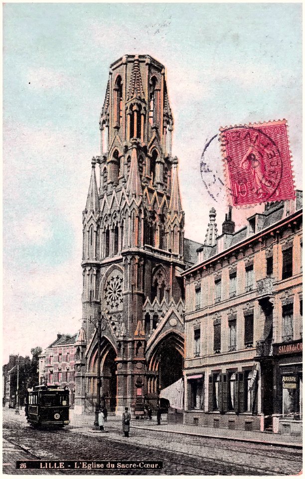 LILLE (France - dép. du Nord) — Église du Sacré Cœur