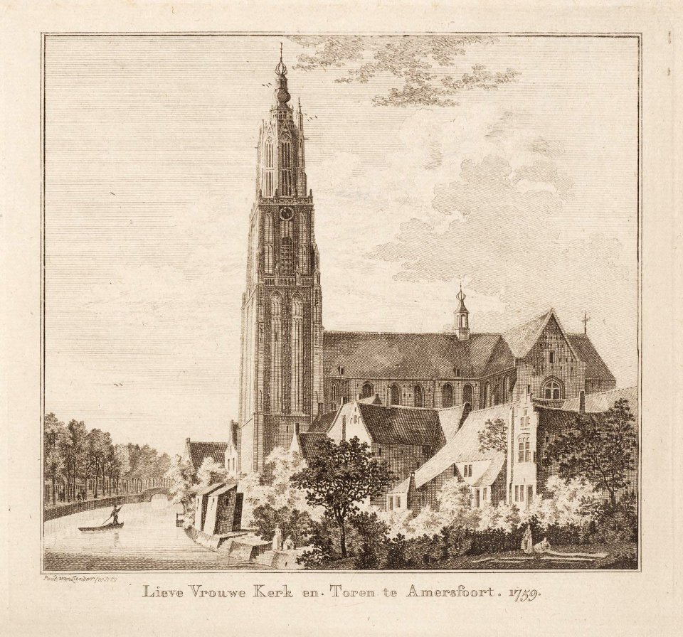 Lieve Vrouwe Kerk en Toren te Amersfoort 1759