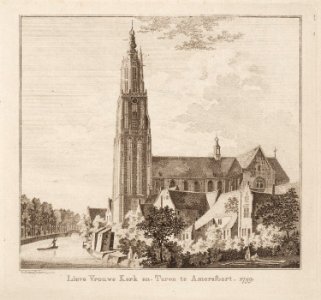 Lieve Vrouwe Kerk en Toren te Amersfoort 1759