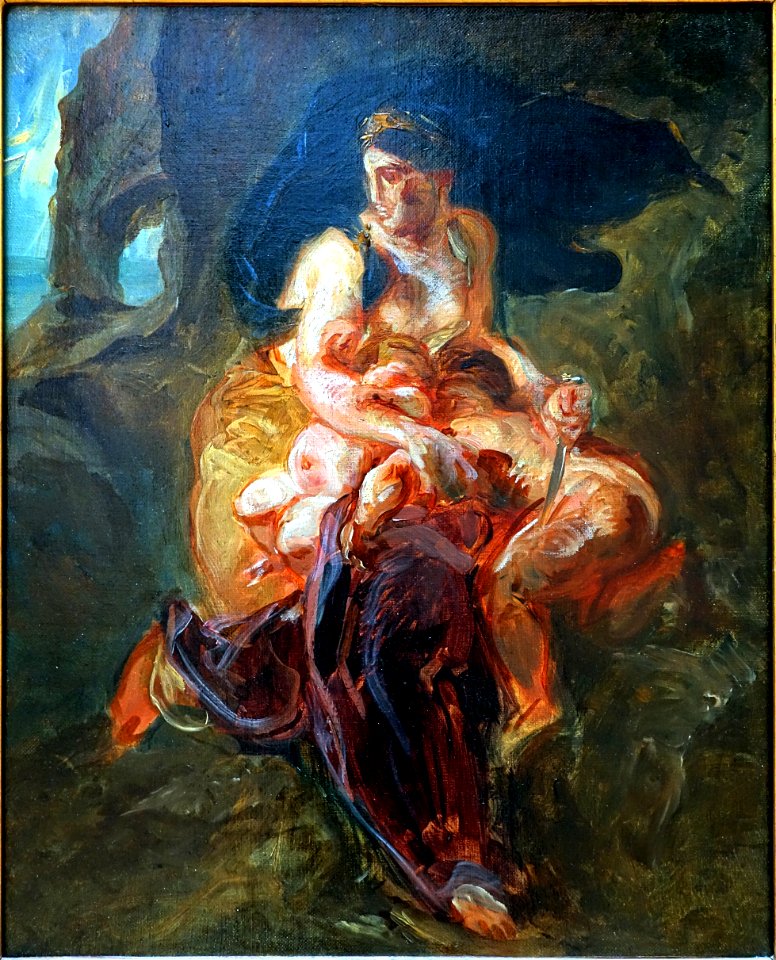 Lille PdBA delacroix medee esquisse