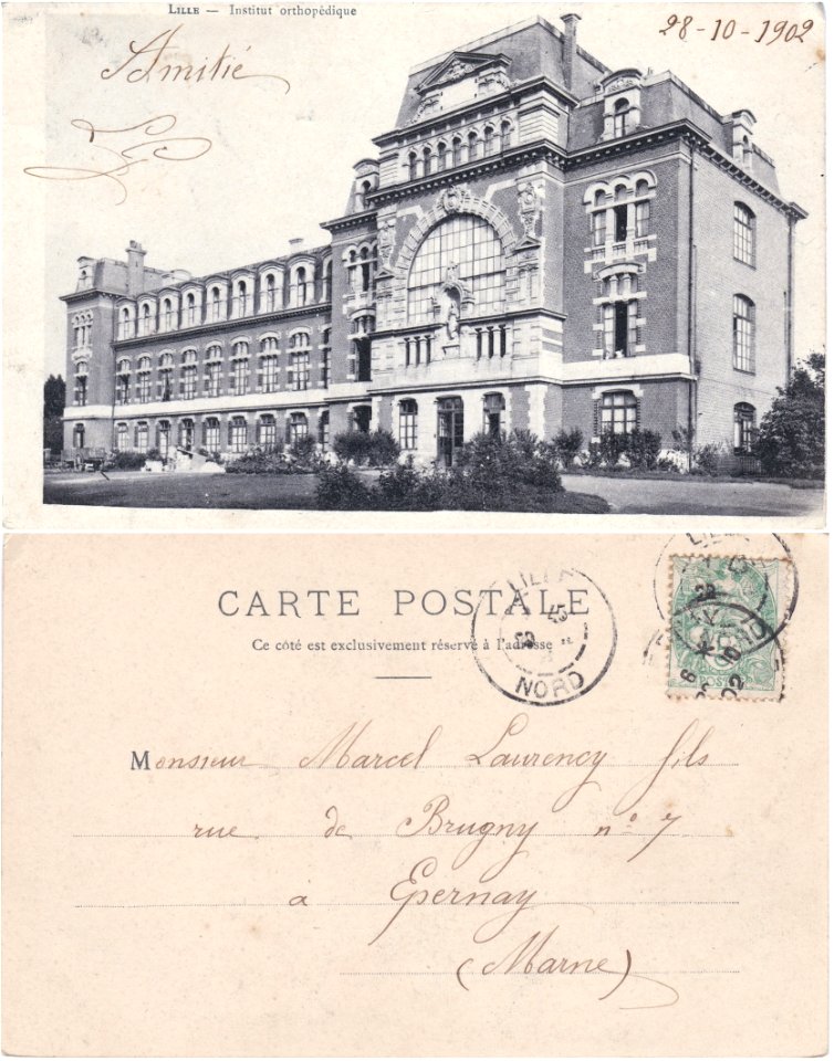 Lille — Institut orthopédique vº-rº