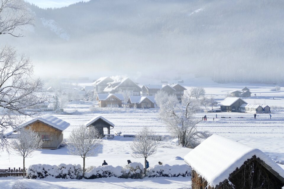 Frozen frost mountain