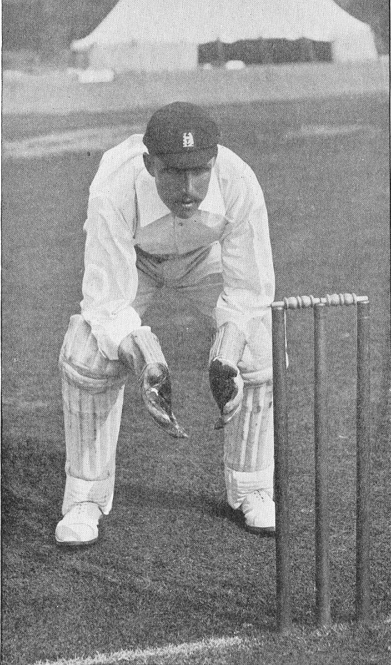 Ranji 1897 page 044 Lilley at the wicket