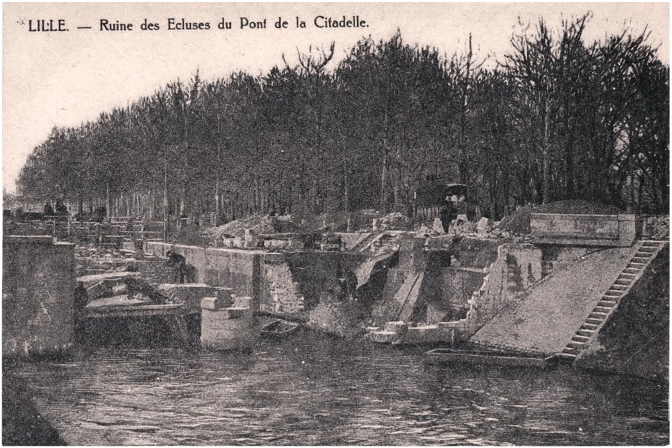 Lille — Ruine des Écluses du Pont de la Citadelle -