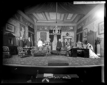 Lilla svärmor, Dramatiska teatern 1900. Föreställningsbild - SMV - DrT117