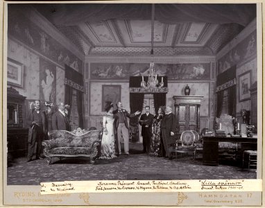 Lilla svärmor, Dramatiska teatern 1900. Föreställningsbild - SMV - H11 047