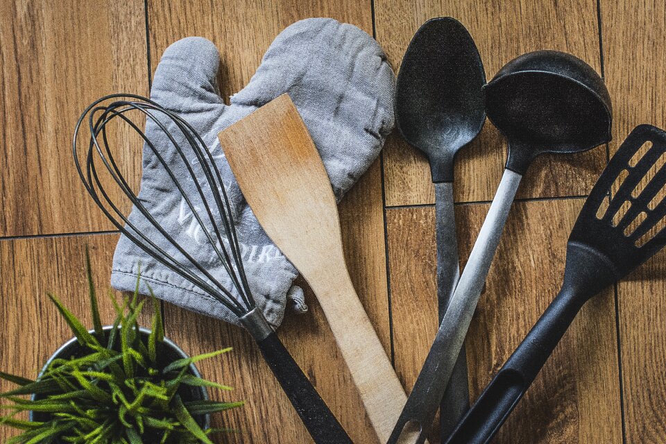 Spoon wooden plastic
