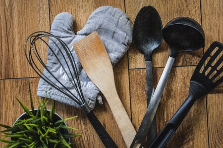 Spoon wooden plastic