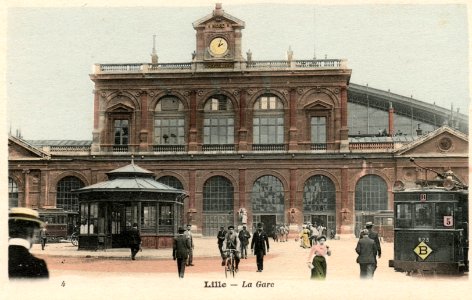 Lille La-gare tramway TELB 1925 photo