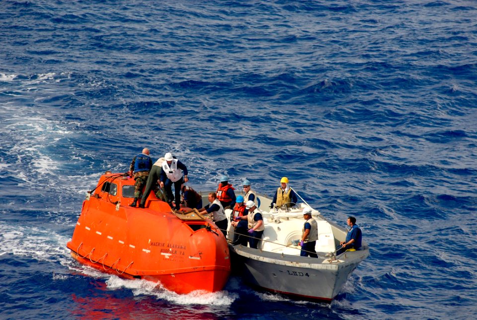Lifeboat from the Maersk Alabama