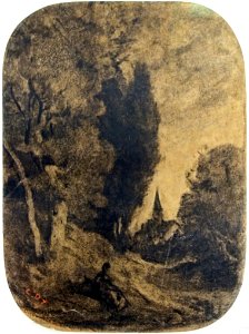 Lille PdBA dutilleux paysage avec eglise