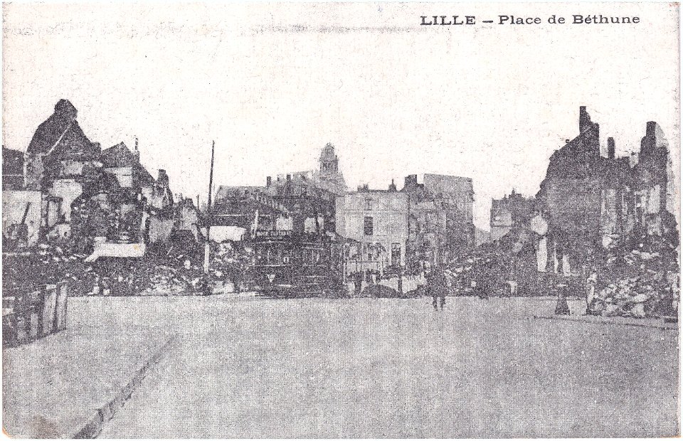 Lille — La place de Béthune après la Première Guerre Mondiale