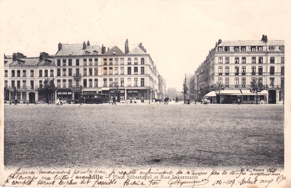 Lille — Place Sébastopol et rue Inkermann