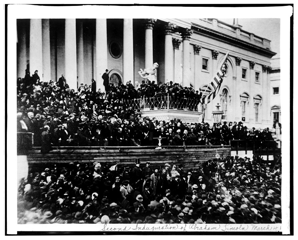 Lincoln (second) Inauguration, 1884 (i.e. 1865) LCCN2016852387