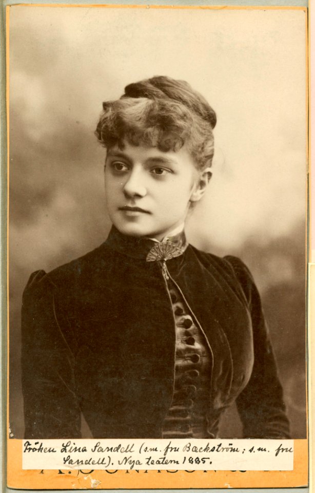 Lina Sandell, porträtt - SMV - H7 105