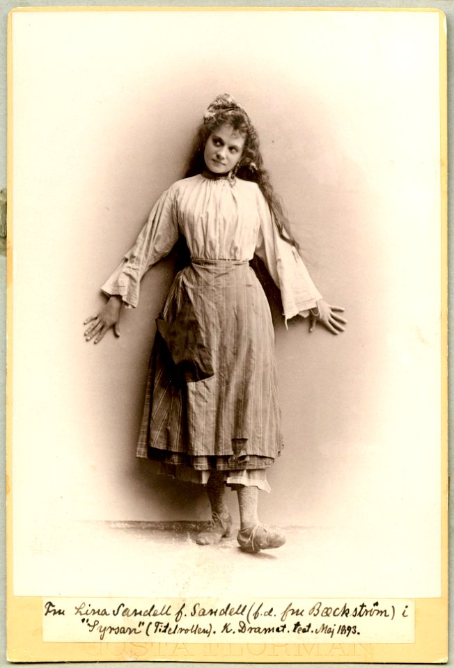 Lina Sandell, rollporträtt - SMV - H7 109