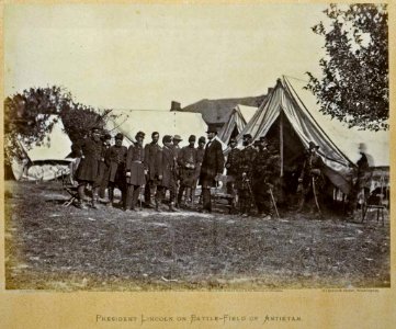 Lincoln at Antietam photo