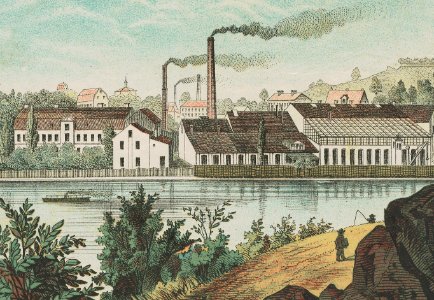 Liljeholmens stearinfabrik 1880-talet