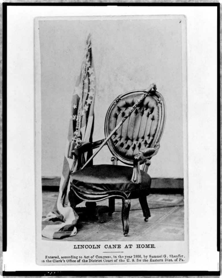 Lincoln cane at home LCCN98506778