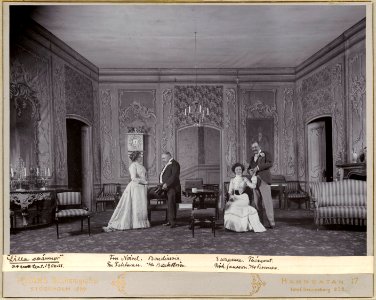 Lilla svärmor, Dramatiska teatern 1900. Föreställningsbild - SMV - H11 045