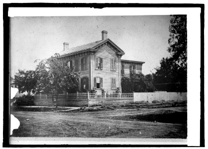 Lincoln House in Springfield, Ill. as it appeared in 1861. The elm in front planted by L. LCCN2016821235
