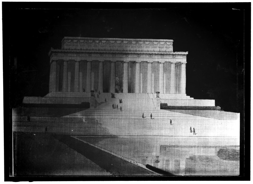 LINCOLN MEMORIAL. ARCHITECT'S DRAWING FOR PROPOSED MEMORIAL; PLAN SELECTED LCCN2016864169
