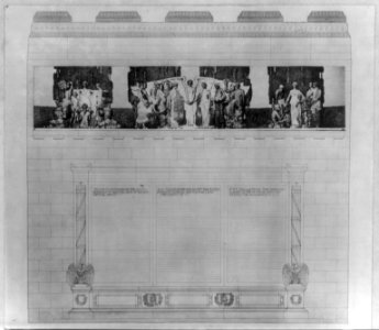 Lincoln Memorial. Plan for interior decoration LCCN2014649273