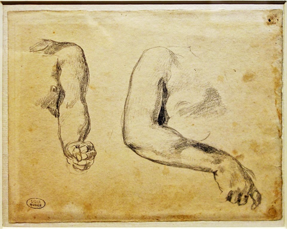 Lille PdBA delacroix etude bras medee