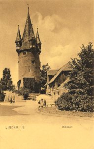 Lindau, Bayern - Diebsturm (2) (Zeno Ansichtskarten)