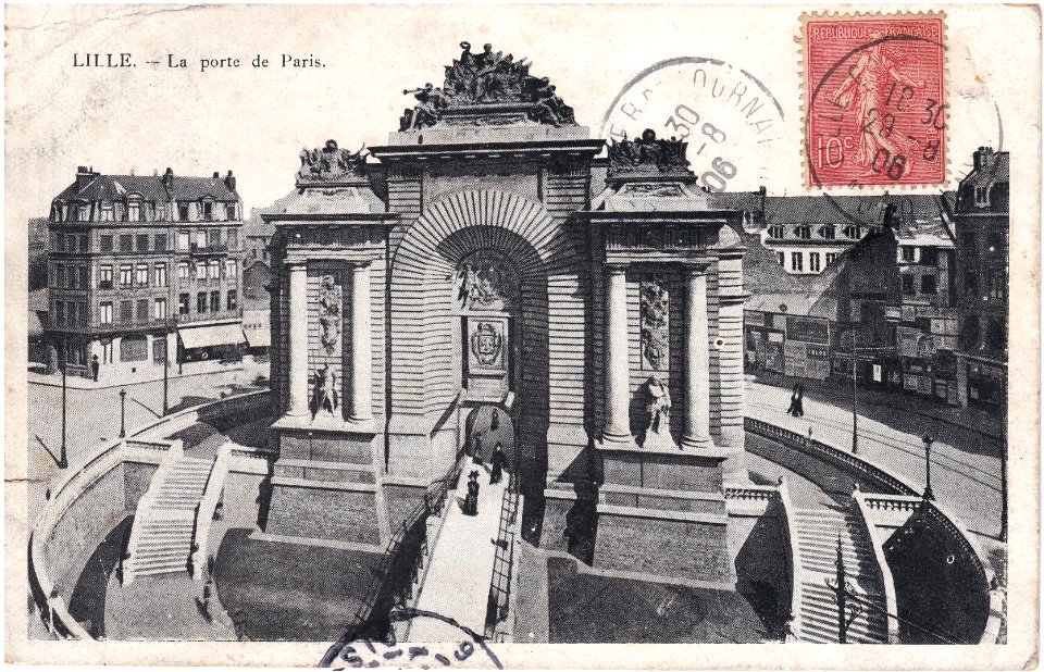 Lille — Porte de Paris, côté entrée de la Ville