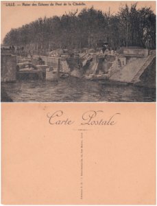 Lille — Ruine des Écluses du Pont de la Citadelle - vº-rº