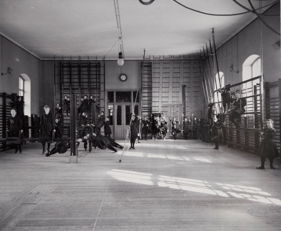 Linggymnastik Gymnastiska Centralinstitutet Stockholm ca 1900 0101