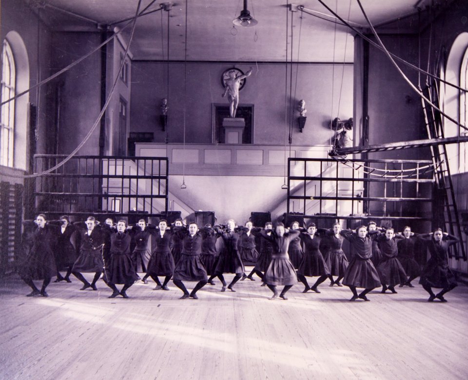 Linggymnastik Gymnastiska Centralinstitutet Stockholm ca 1900 gih0065