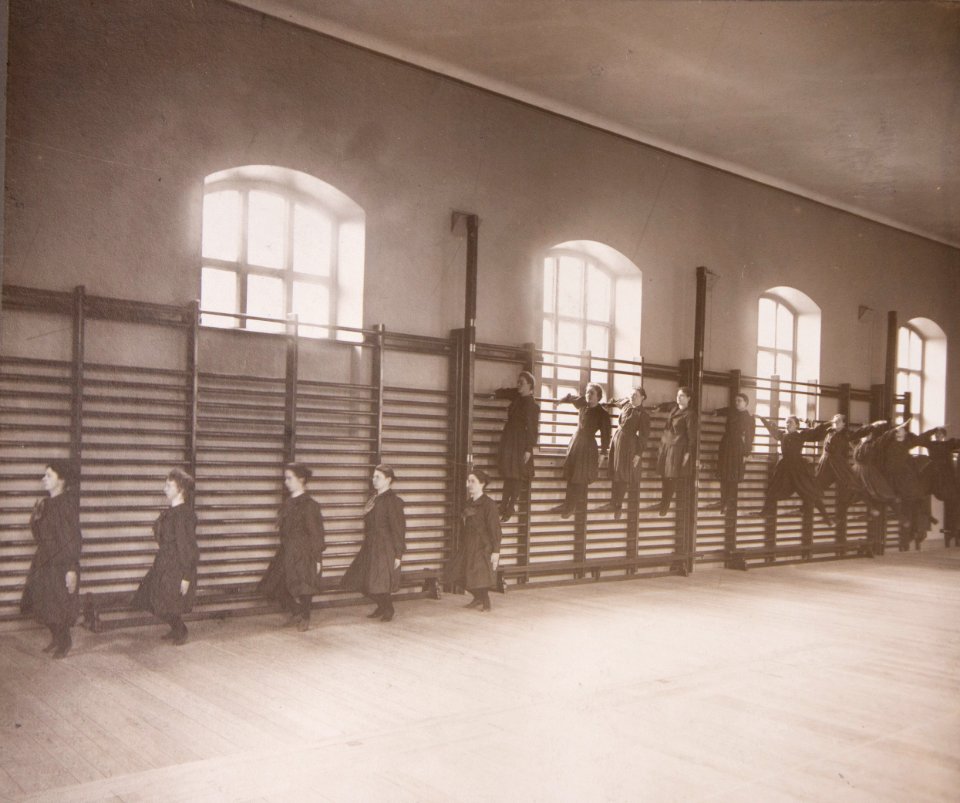 Linggymnastik Gymnastiska Centralinstitutet Stockholm ca 1900 gih0069