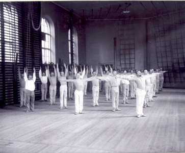 Linggymnastik Gymnastiska Centralinstitutet Stockholm ca 1900, gih002