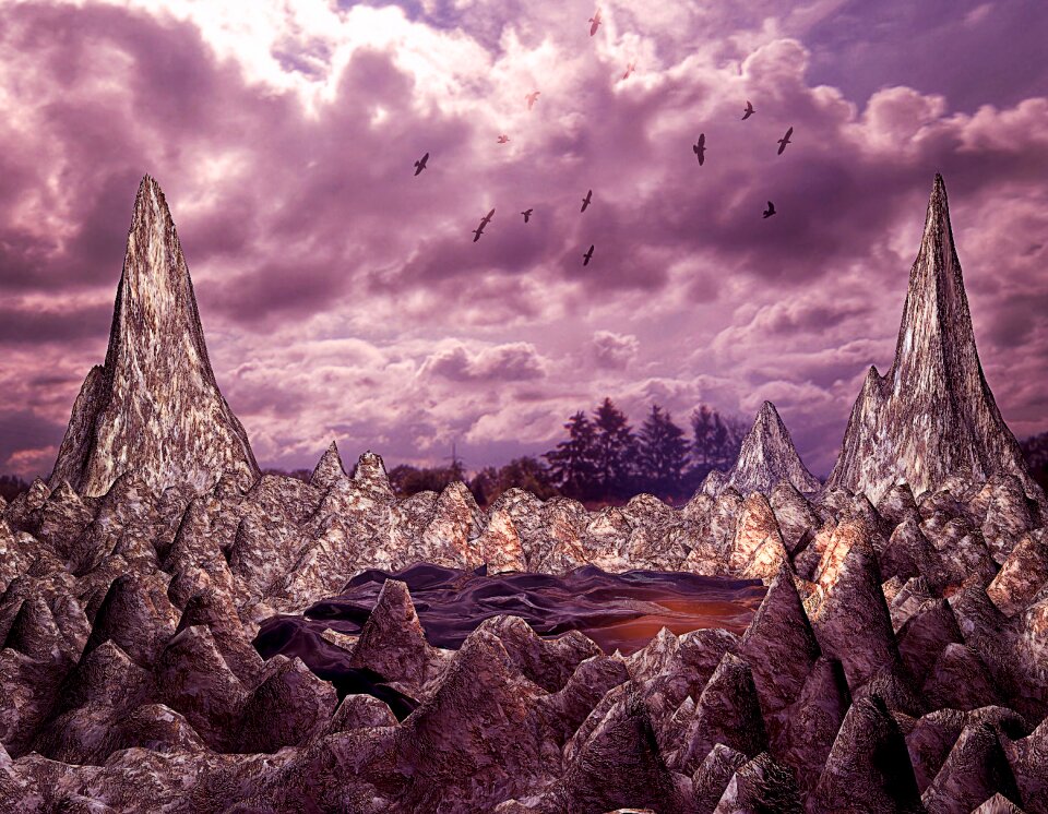 Landscape travel fantasy