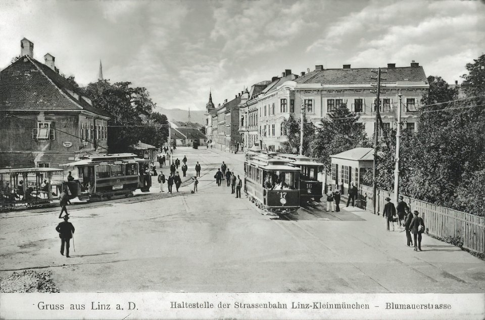 Linz Blumau Straßenbahn