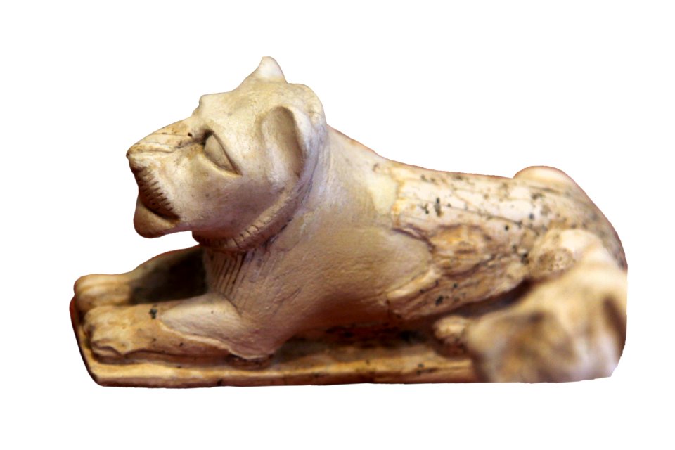 Lion-shaped game counter-E 16668-IMG 0299-white