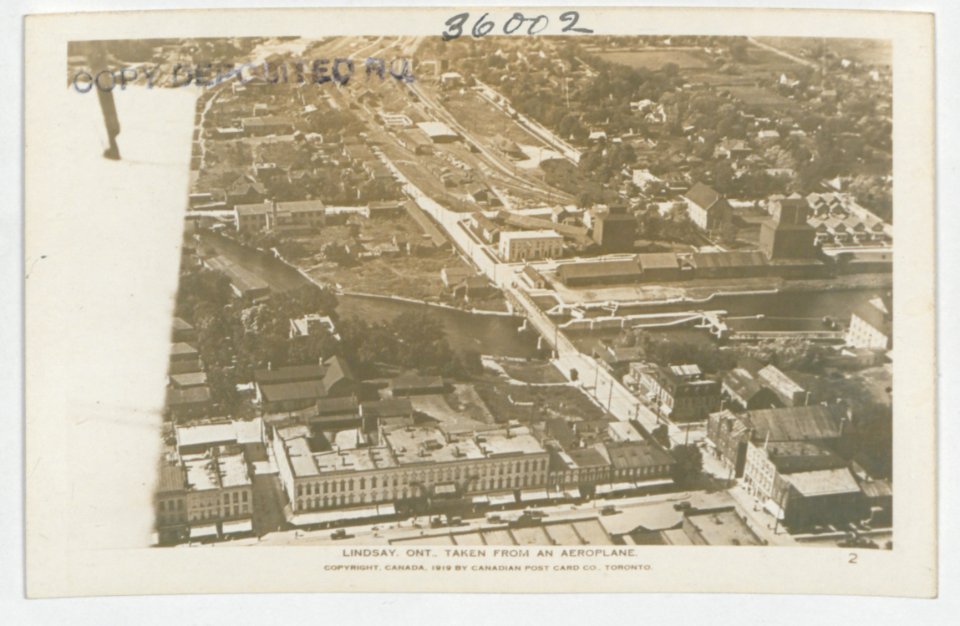 Lindsay Ontario from the Air (HS85-10-36002) original