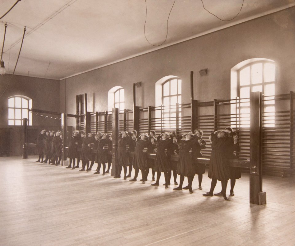 Linggymnastik Gymnastiska Centralinstitutet Stockholm ca 1900 gih0068