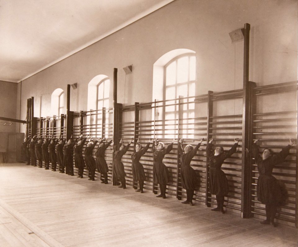 Linggymnastik Gymnastiska Centralinstitutet Stockholm ca 1900 gih0072