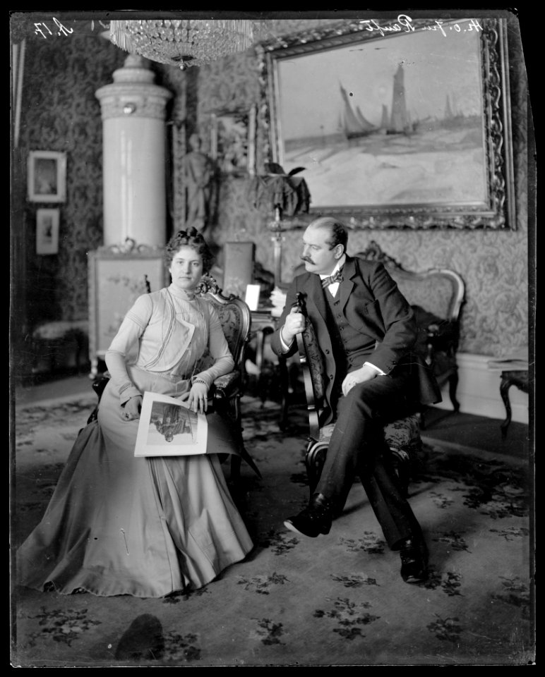 Lisa och Albert Ranft, porträtt - SMV - NR098
