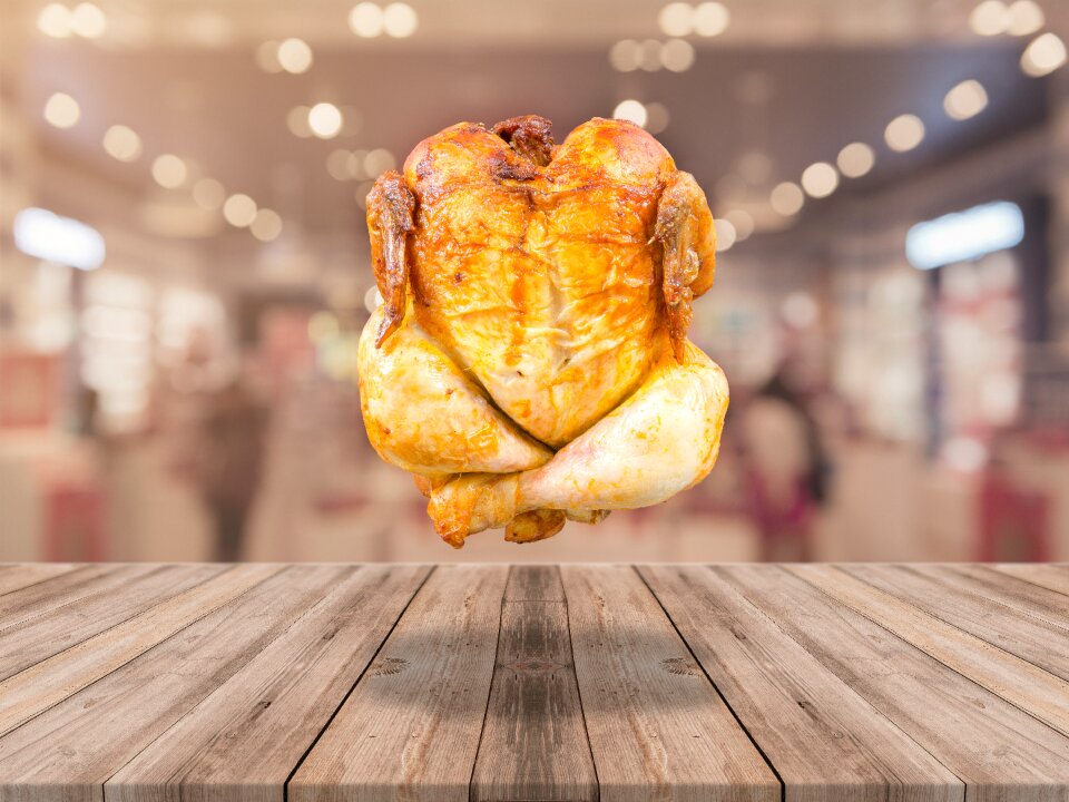 Table thanksgiving turkey floating