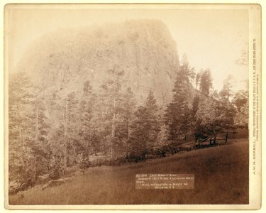 Little Missouri Butte. Largest of the 3 buttes, 4 miles from Devil's Tower LCCN99613932